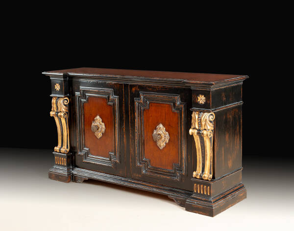 GV-834-EG Sideboard - Ebony & Gold