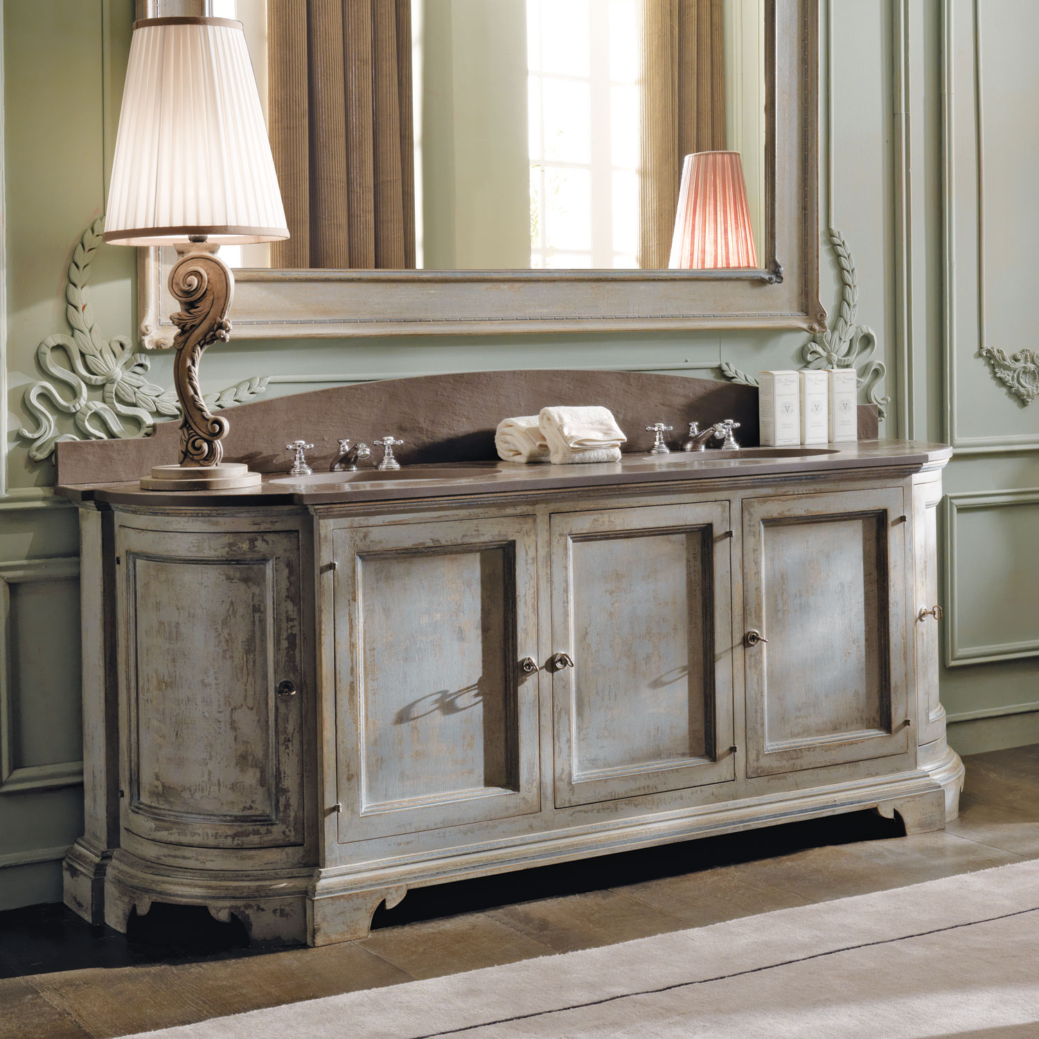 GR-1087 Hand Painted Vanity - Image 1