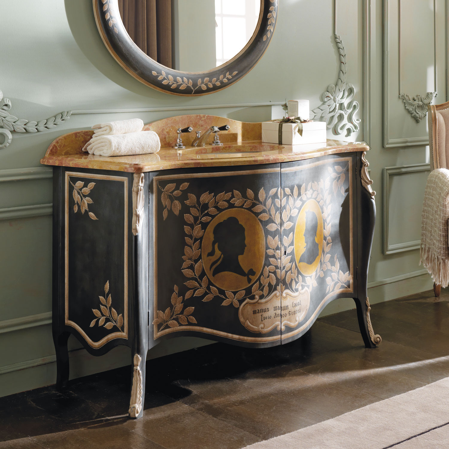 GR-1093 Hand Painted Vanity - Image 1