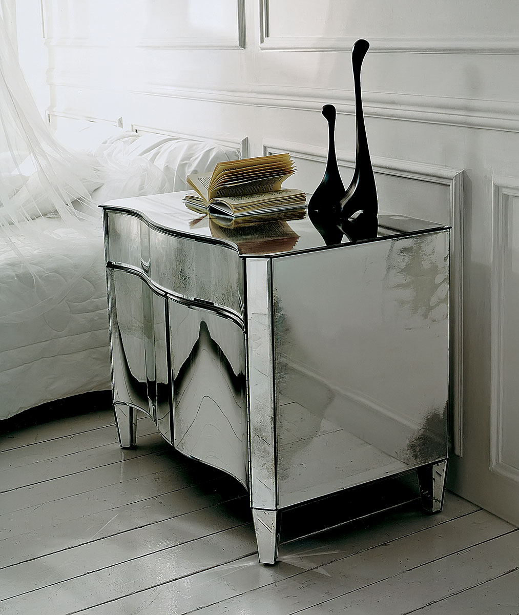 AV-2090 Mirrored Night Stand - Image 1