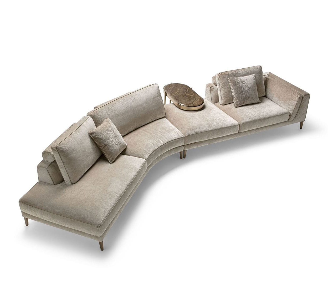 OP-807 Curved Sectional Sofa - Image 1