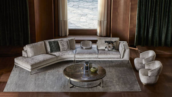 OP-807 Curved Sectional Sofa