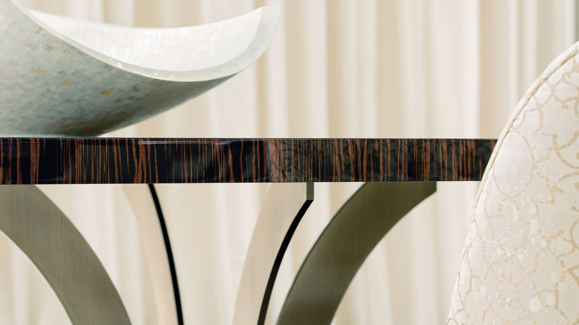 OP-821 Dining Table - Ebony Veneer - Image 3