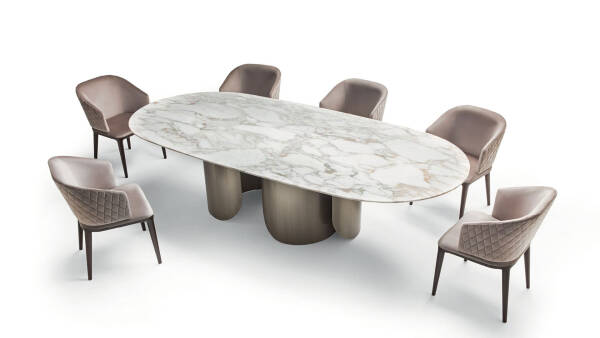 OP-820 Marble Top Dining Table