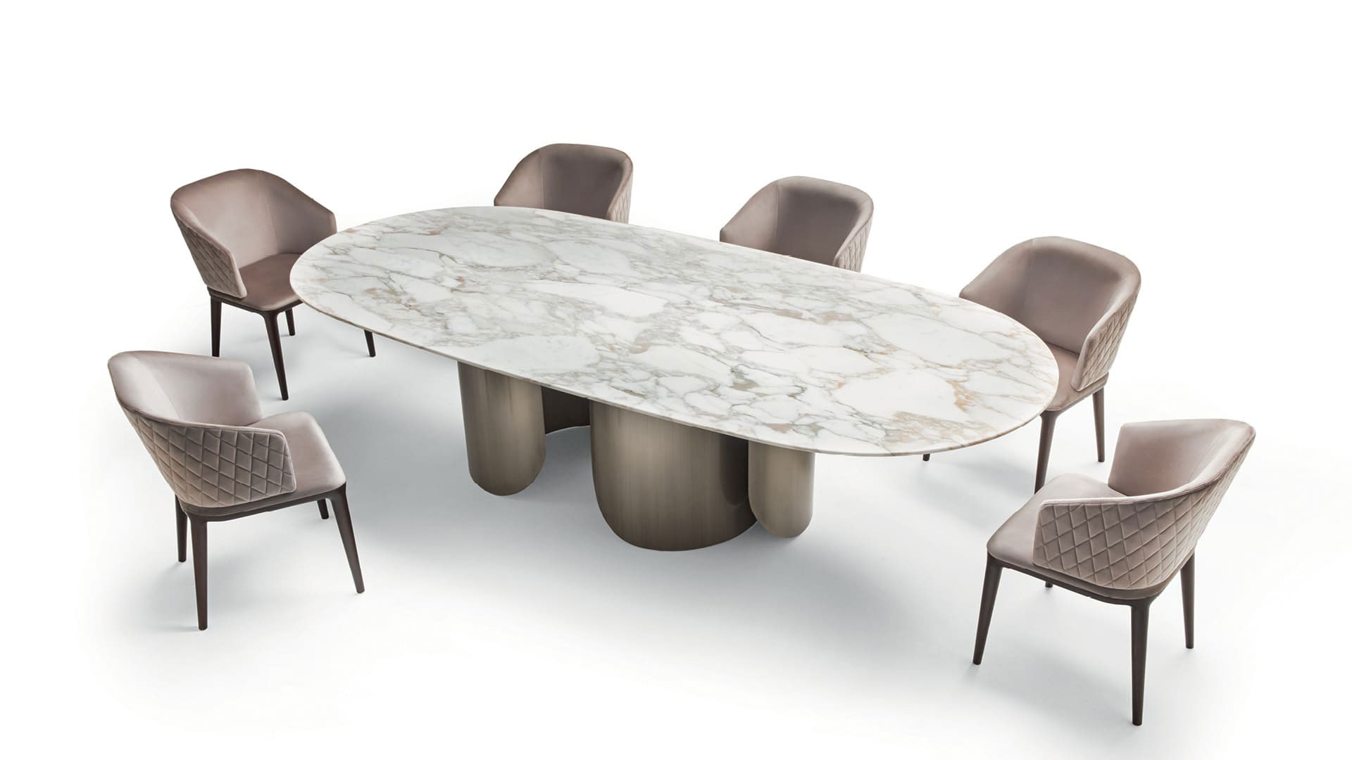 OP-820 Marble Top Dining Table - Image 4