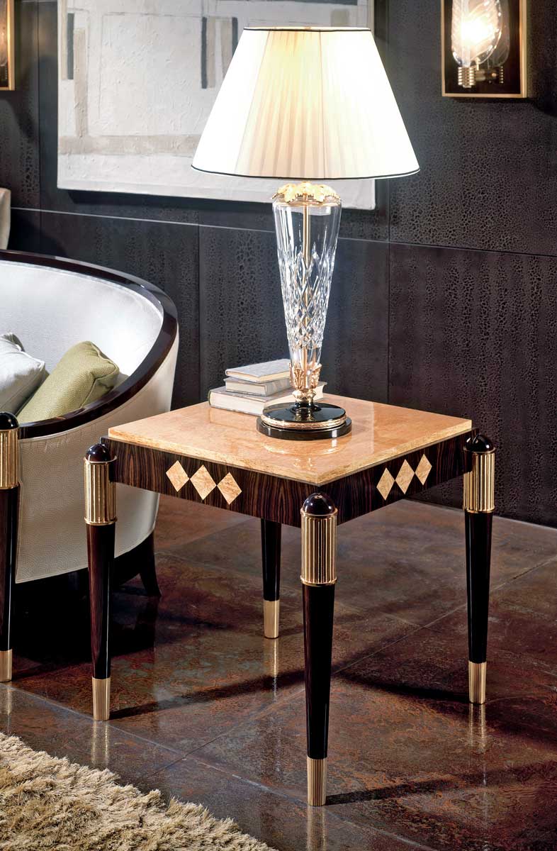 TM-4041 Makassar Ebony Side Table - Image 1