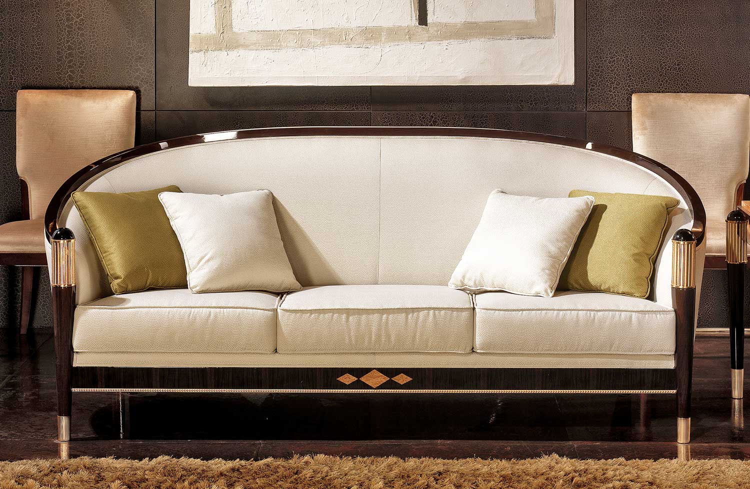 TM-01-3 Makassar Ebony Sofa - Image 1