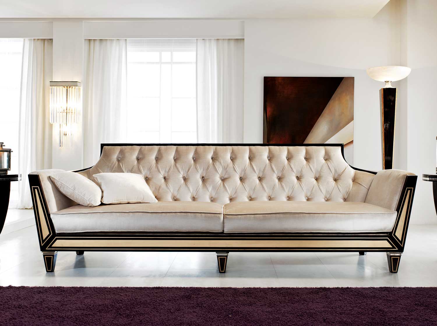 TM-02-3 Makassar Ebony Sofa - Image 1