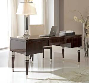 TM-7001 Makassar Ebony Desk - Image 2