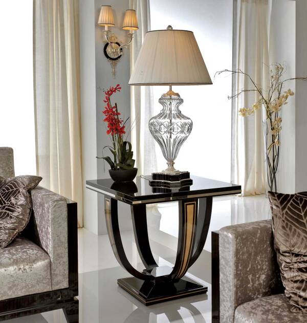 TM-4003 Makassar Ebony Side Table
