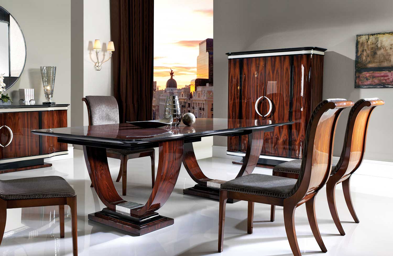 TM-100 Bohemian Rosewood Dining Table - Image 1