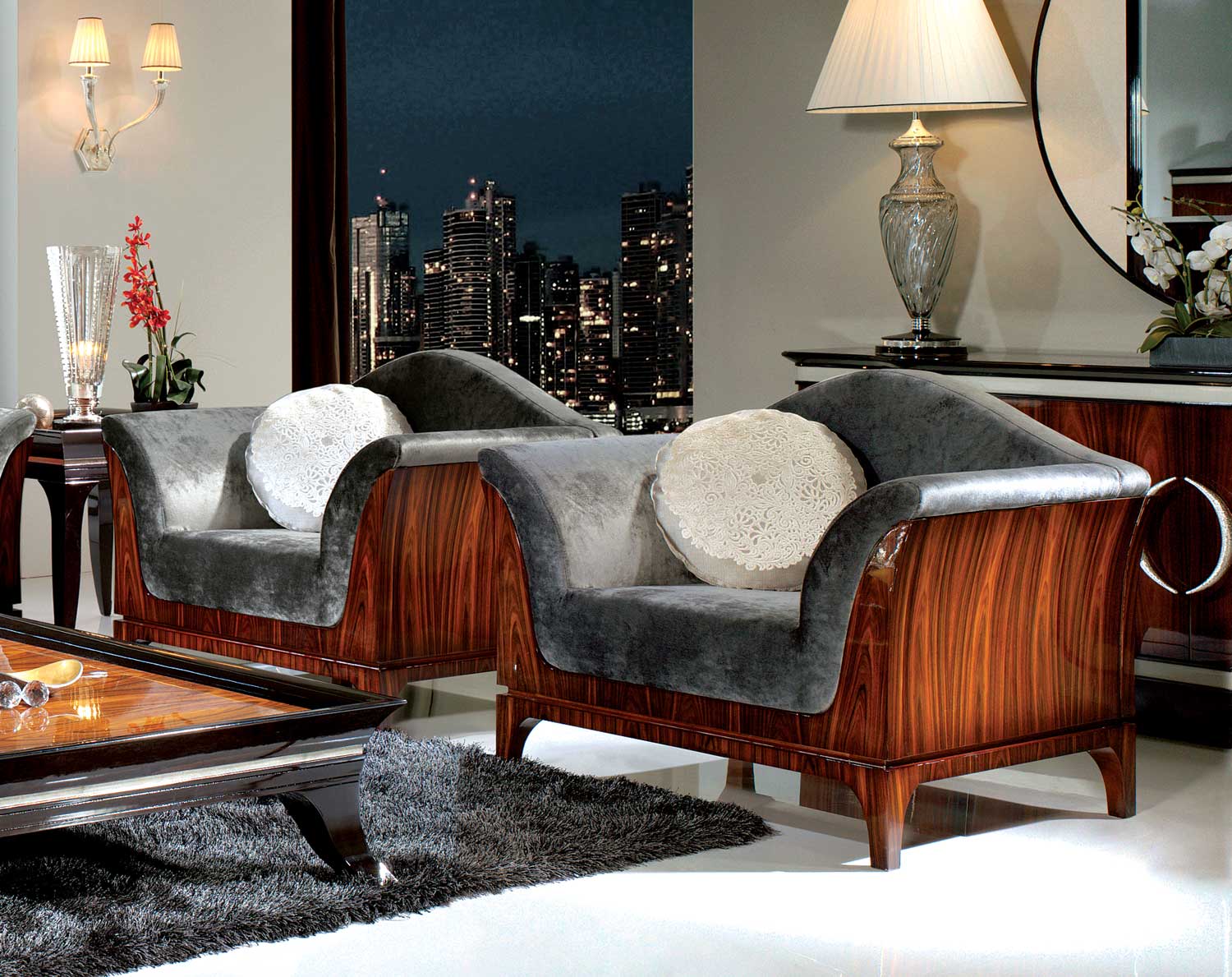 TM-04-1 Bohemian Rosewood Lounge Chair - Image 1