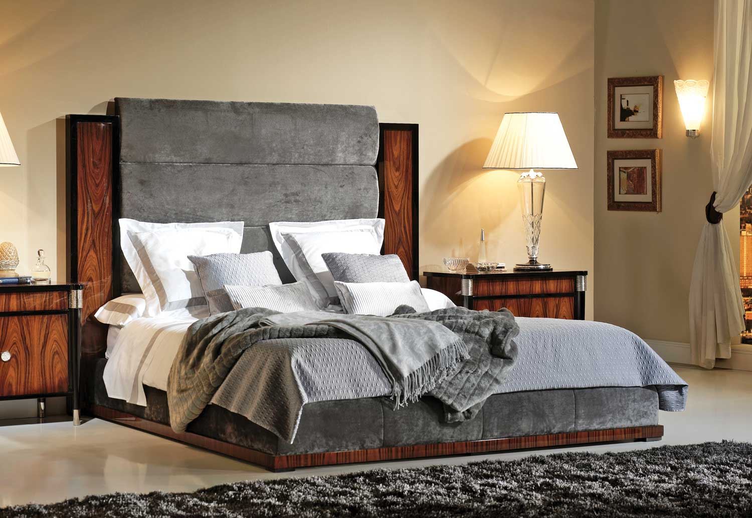TM-5000 Bohemian Rosewood King Size Bed - Image 1