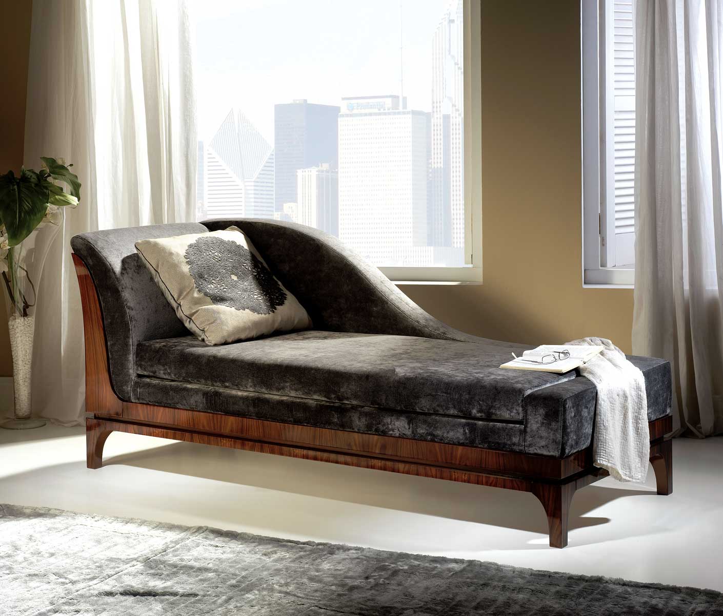 TM-04-6 Bohemian Rosewood Chaise - Image 1