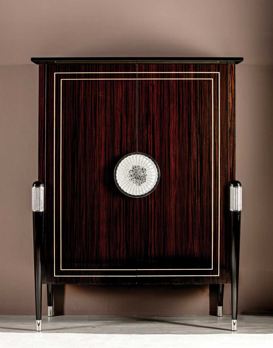 TM-2000 Makassar Ebony Bar Cabinet - Image 1