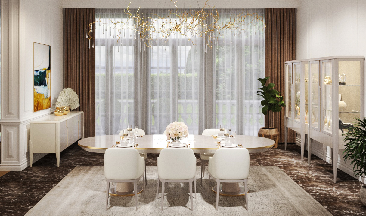 VG-6003-GRY Dining Table - Image 4
