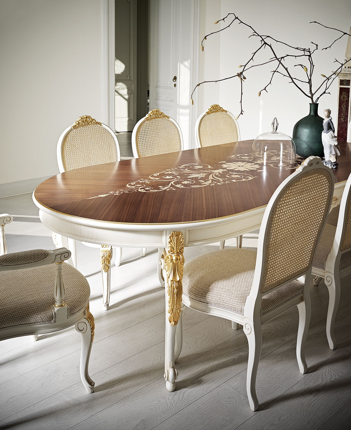 AC-17279 Louis XVI Side Chair with Vienna Straw Back - Image 4