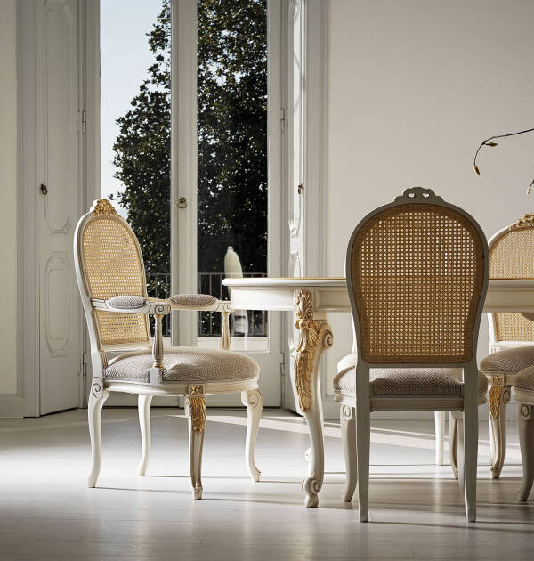 AC-17279-P Dining Armchair with Vienna Straw Back