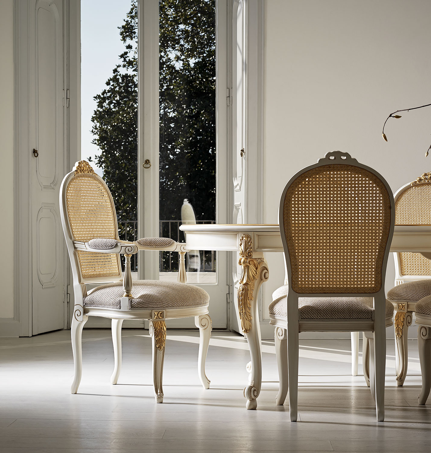 AC-17279-P Dining Armchair with Vienna Straw Back - Image 3