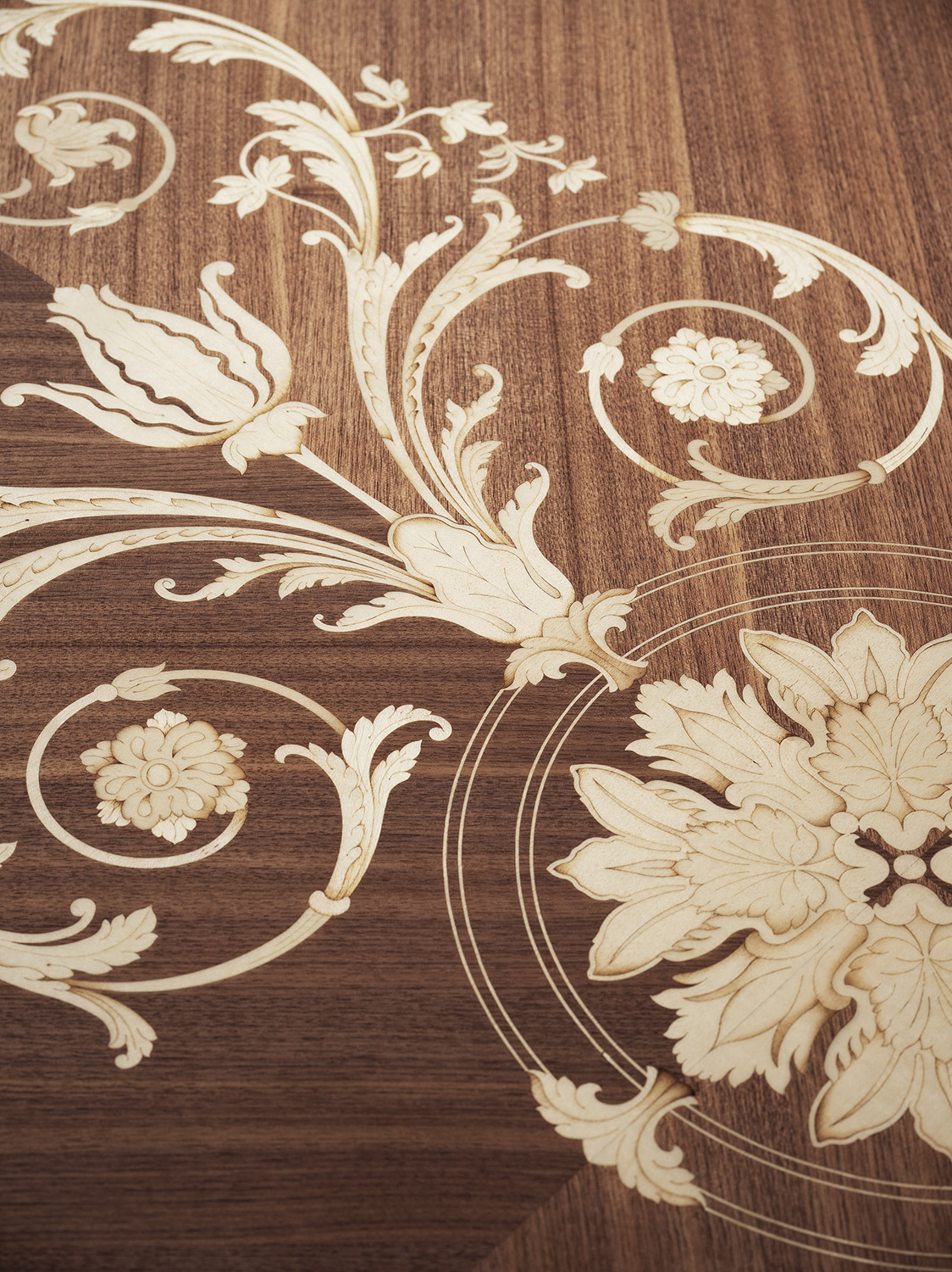 AC-307329-R25 Dining Table with Inlaid Top - Image 3