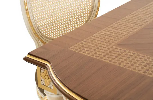 AC-3559-R32C Louis XVI Inlaid Dining Table