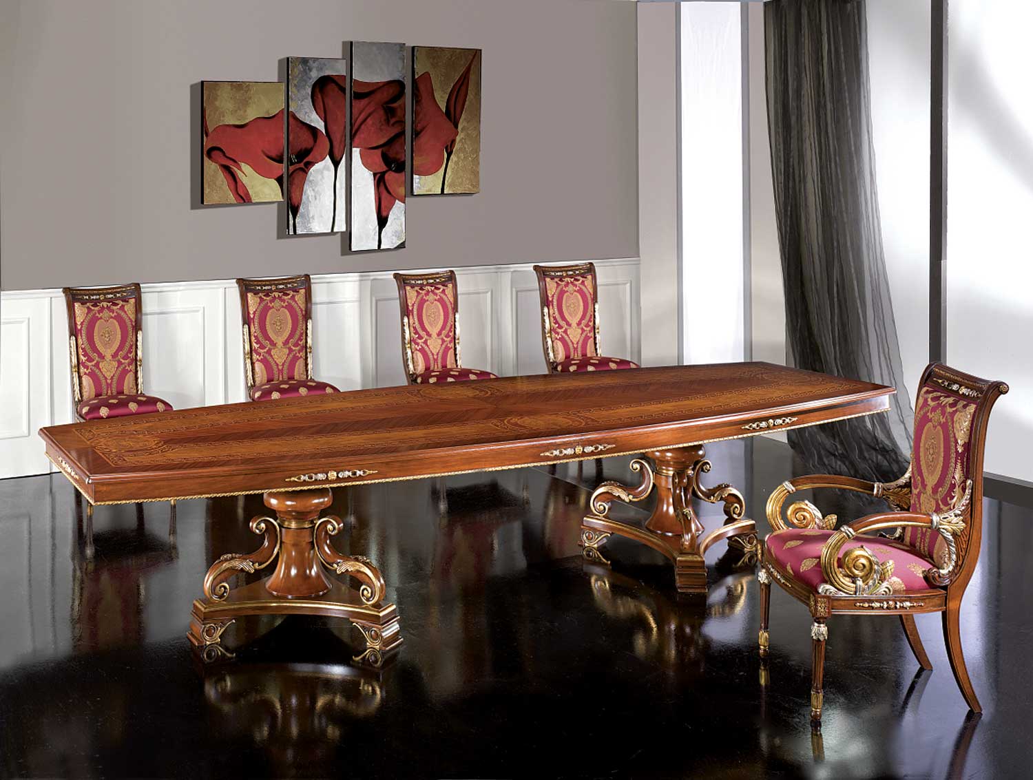 VG-1247 Shaped Dining Table - Image 1