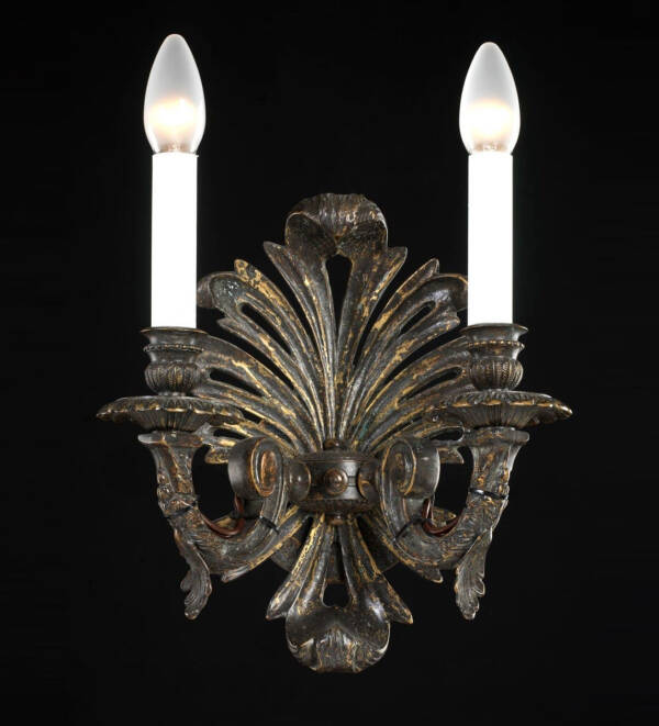 BL-116WS Two-Light Acanthus Wall Sconce