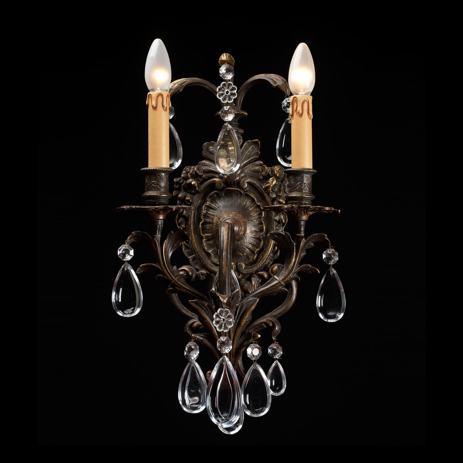 BL-120WS Two-Light Crystal Wall Sconce - Image 1
