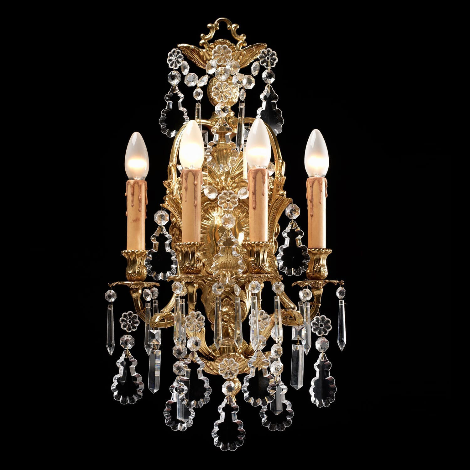 BL-133WS Four-Light Empire Crystal Wall Sconce - Image 1