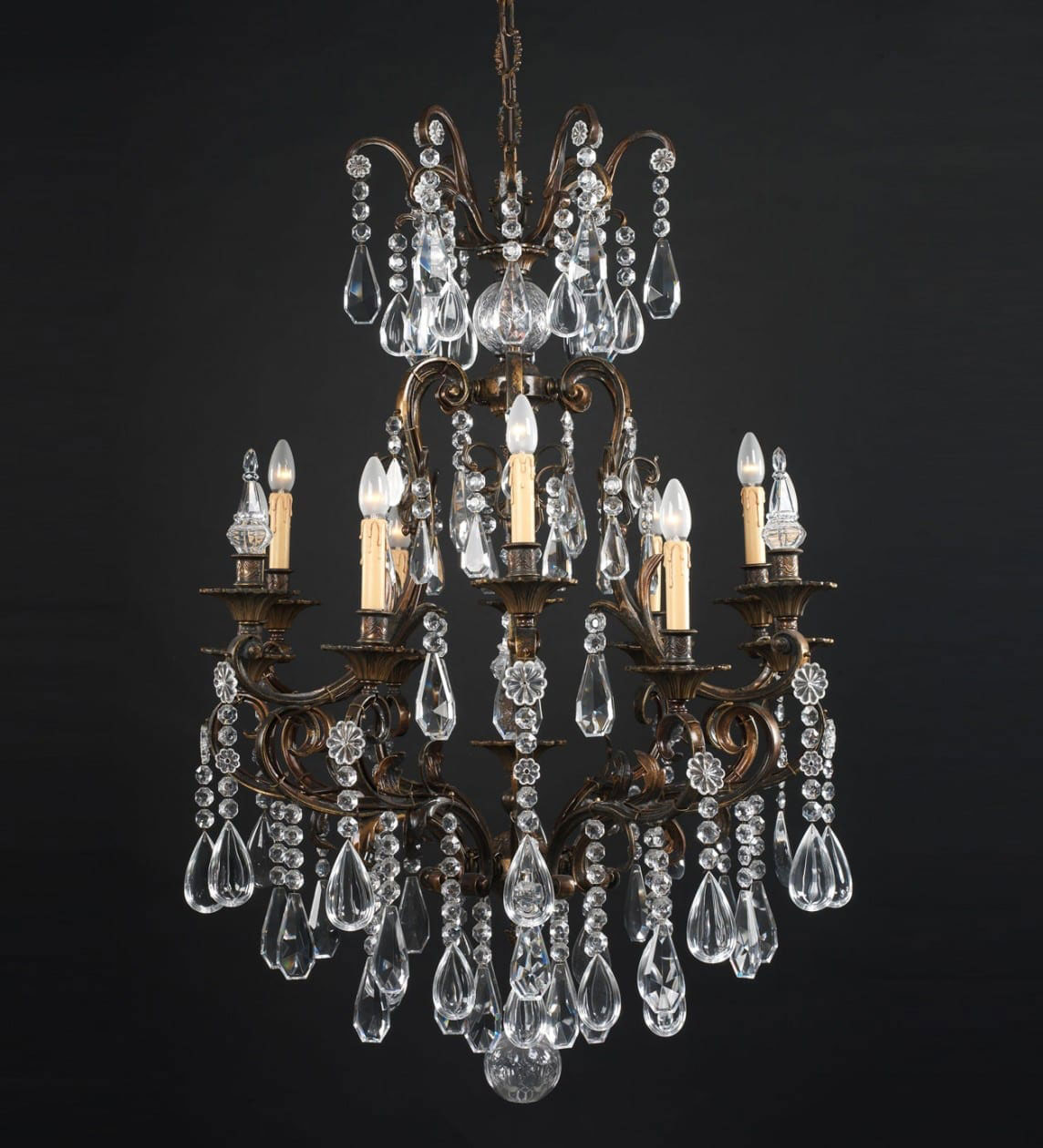 BL-148 Nine-Light Empire Crystal Chandelier - Image 1