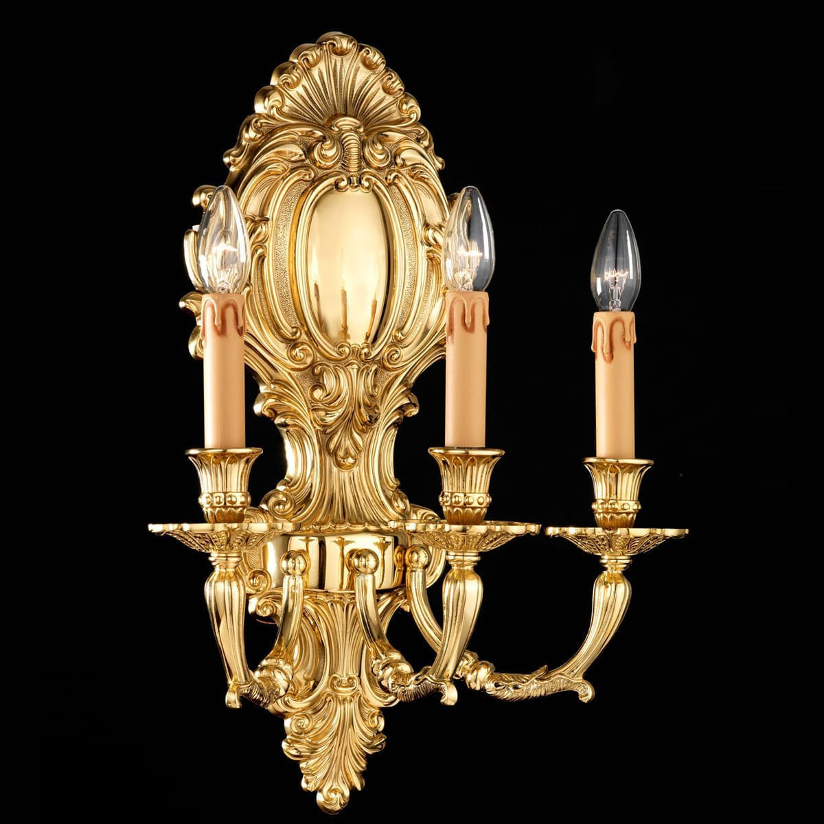 BL-152WS Three-Light Baroque Wall Sconce - Image 1