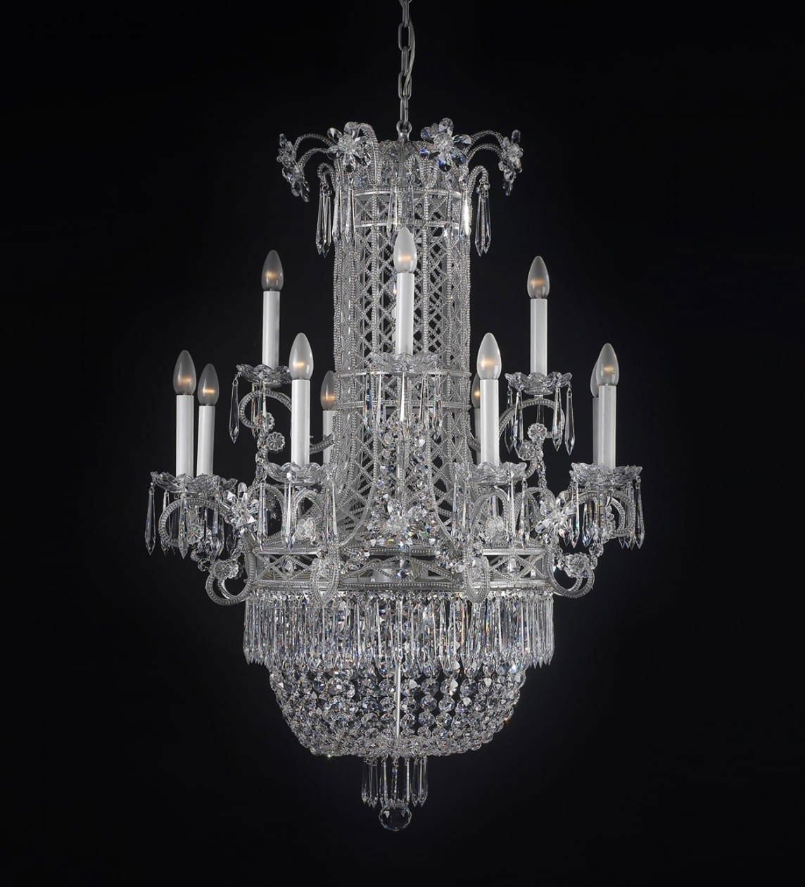 BL-185 Imperial 12-Light Crystal Chandelier - Image 1