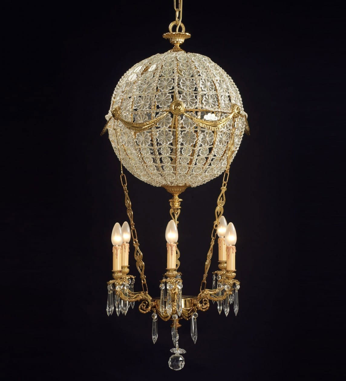 BL-187 Empire Globe 6-Light Chandelier - Image 1