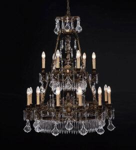 BL-193 18-Light Tiered Chandelier