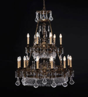 BL-193 18-Light Tiered Chandelier