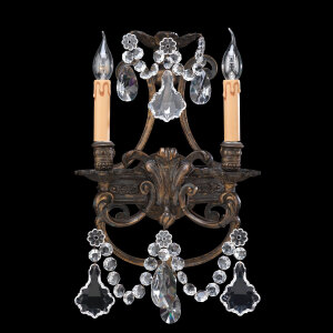 BL-202WS Two-Light Crystal Wall Sconce