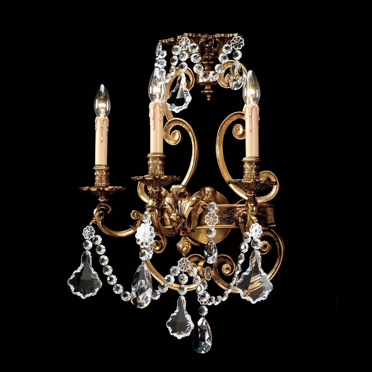 BL-203WS Three-Light Crystal Wall Sconce - Image 1