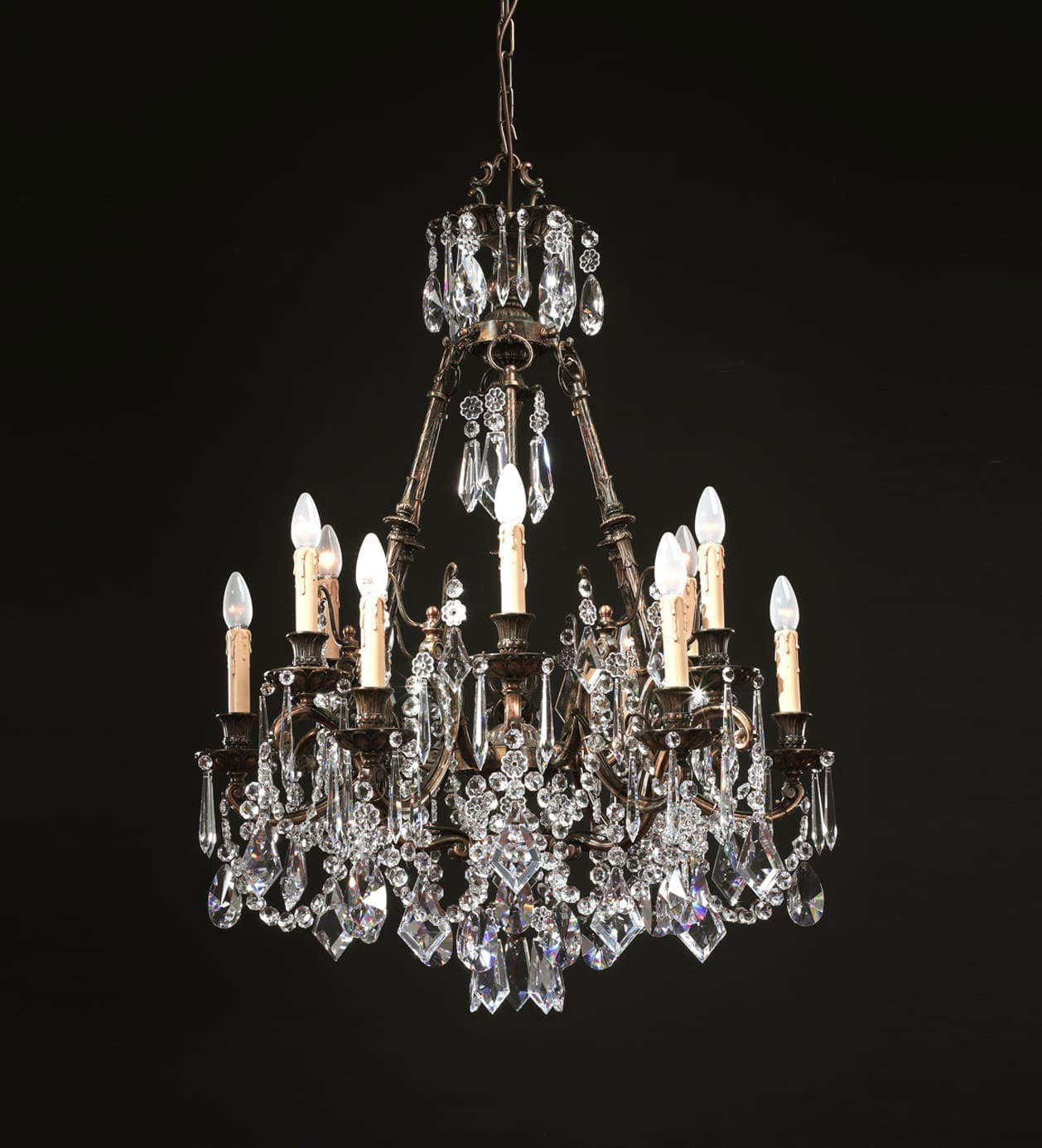 BL-209 12-Light Crystal Chandelier - Image 1