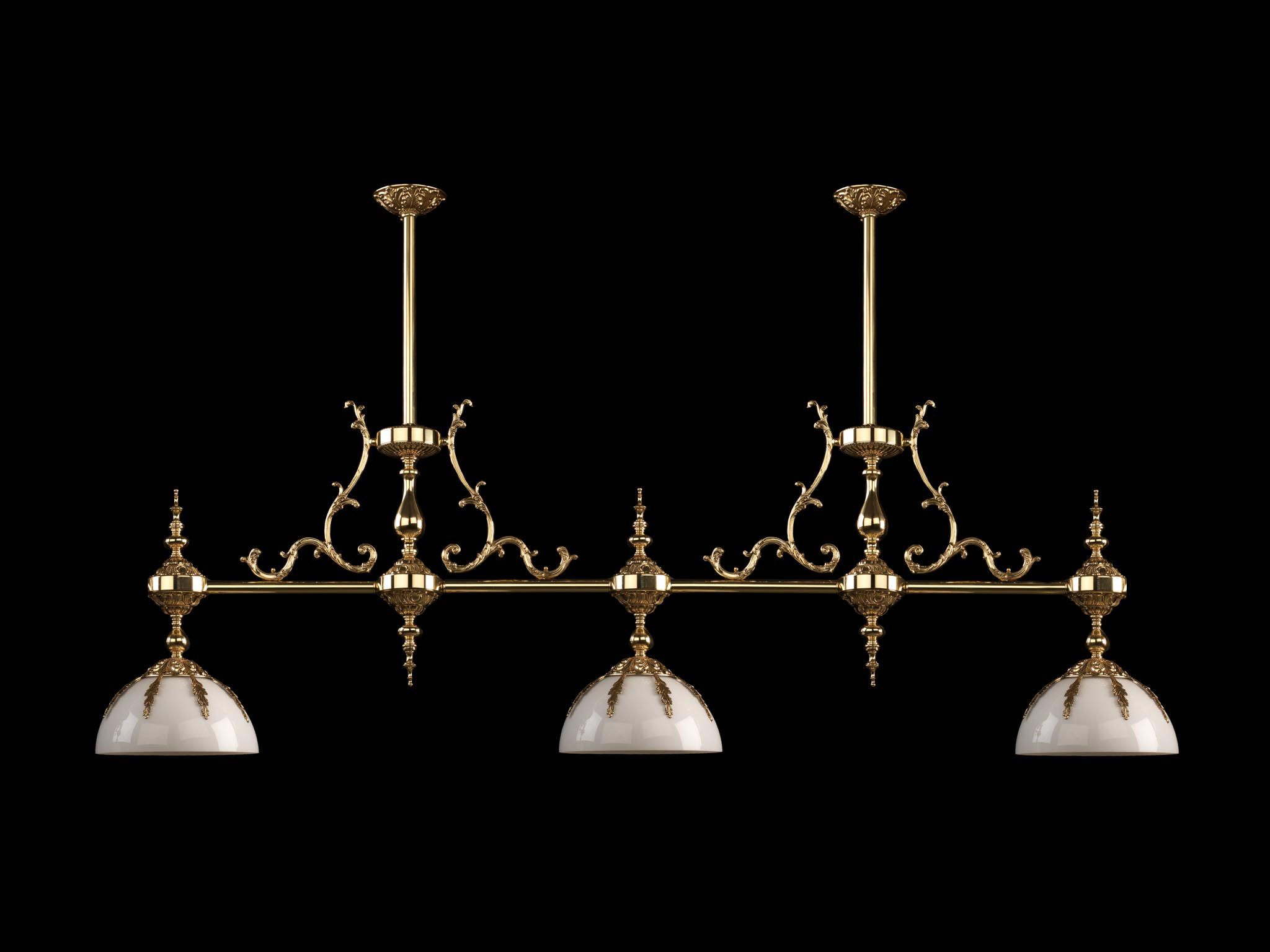 BL-350 Italian Brass Billiard Chandelier - Image 1