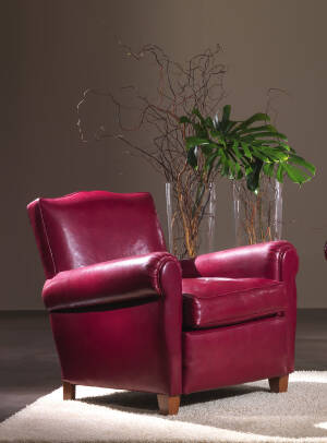 OR-241-A Transitional Leather Armchair