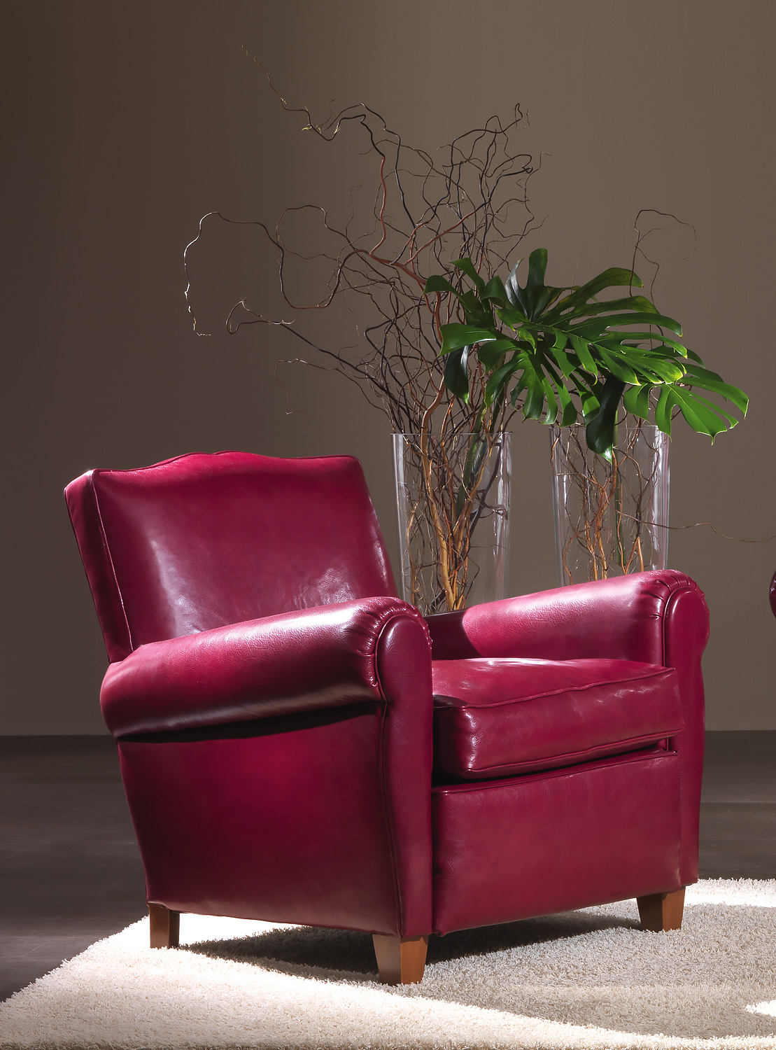 OR-241-A Transitional Leather Armchair - Image 1