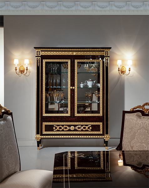 TM-8029 Neoclassical China Cabinet