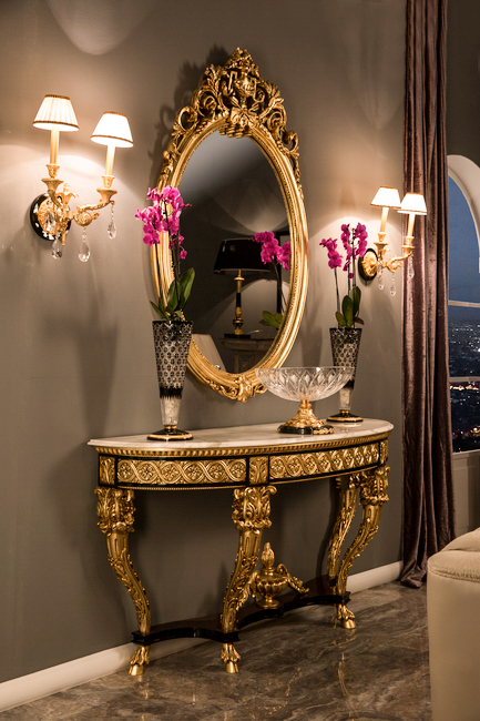 TM-8103012 Marble Top Console