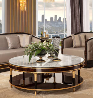 TM-8135 Marble Top Coffee Table - Image 2