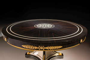 TM-81401 Round Dining Table with Lazy Susan - Image 2