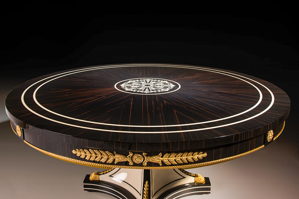 TM-81401 Round Dining Table with Lazy Susan - Image 2