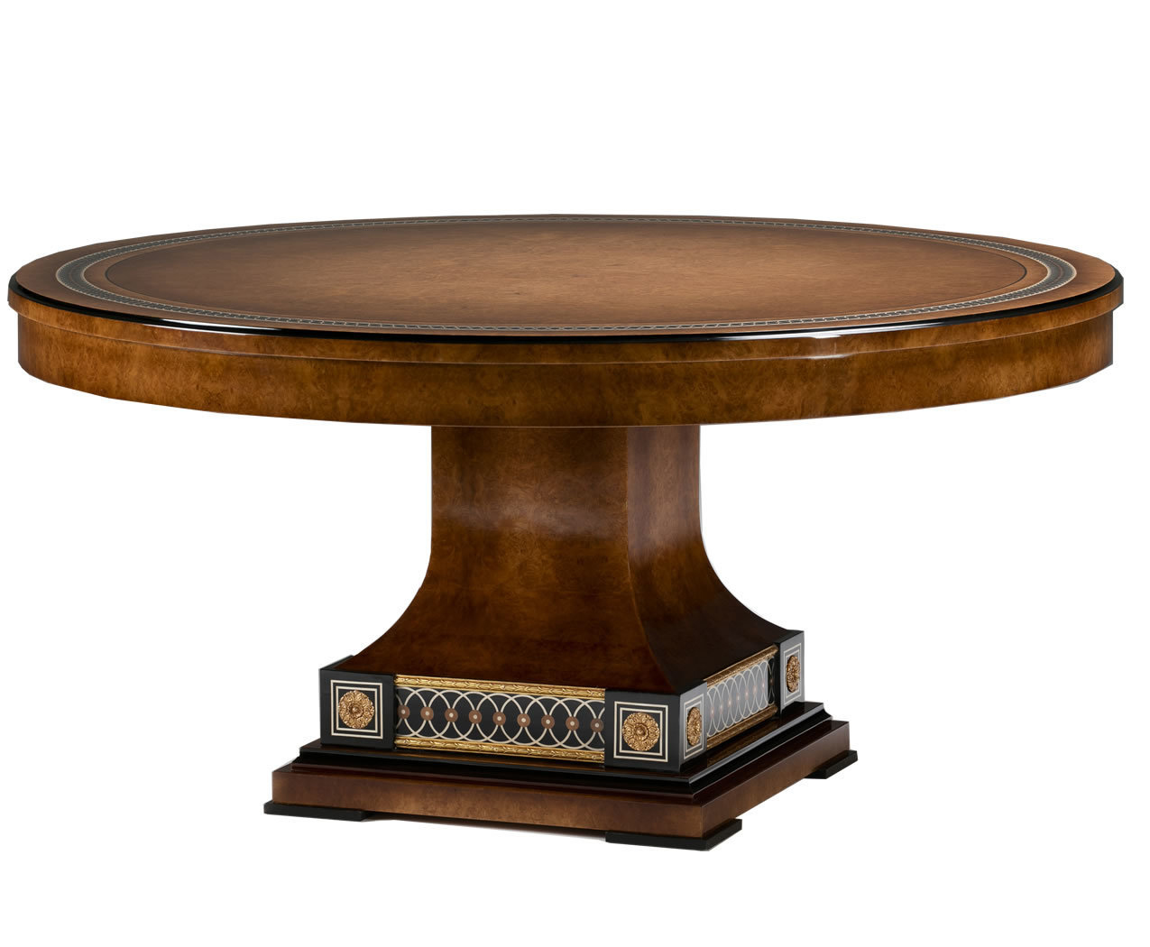 TM-81502 Round Dining Table with Lazy Susan - Image 1