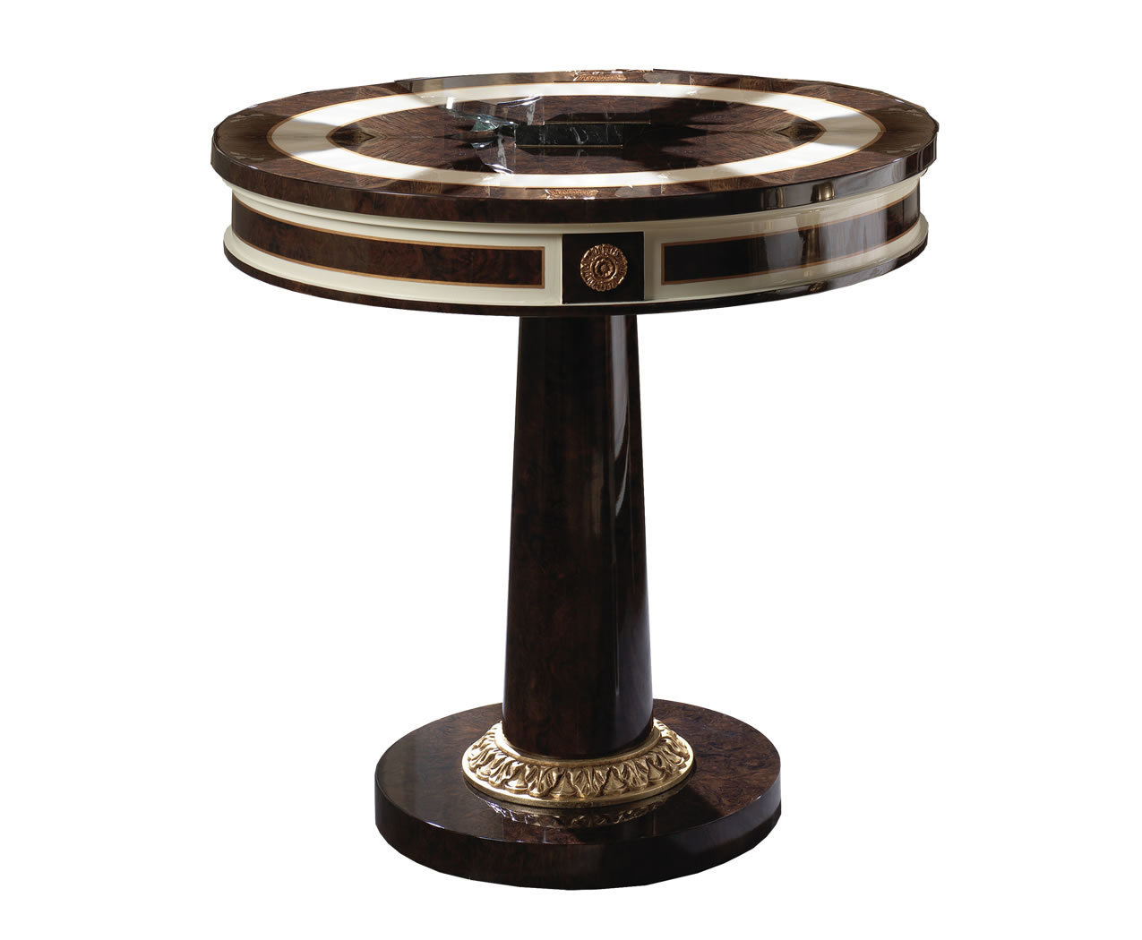 TM-8615 Walnut Burl Lamp table - Image 1