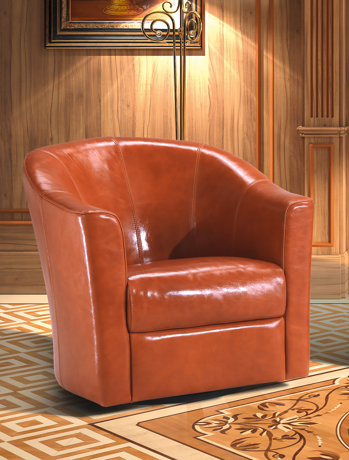 OR-250-A Contemporary Leather Armchair - Image 1