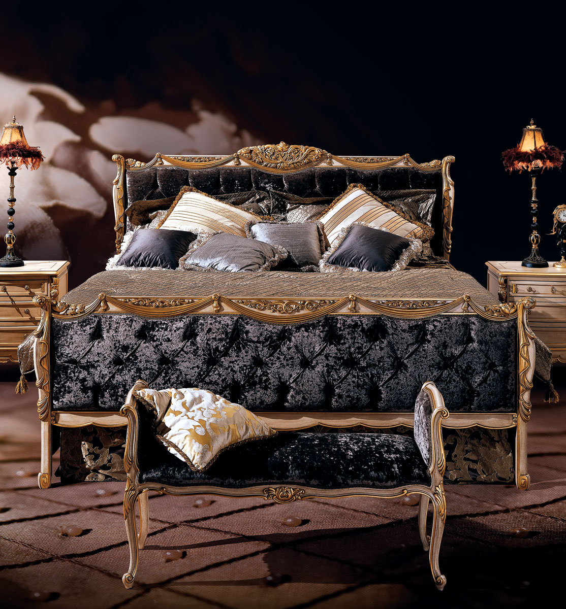 AC-12300-21 King Size Upholstered Bed - Image 1